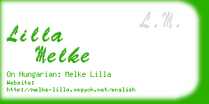 lilla melke business card